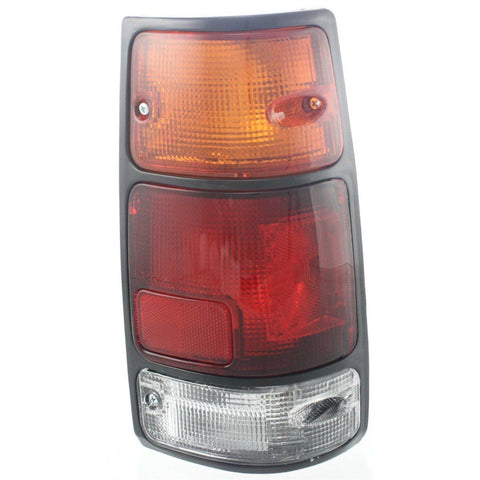 Halogen Tail Light For 1991-97 Isuzu Rodeo Right Amber/Clr/Red w/ Blk Trim/Bulbs