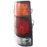 Halogen Tail Light For 1991-97 Isuzu Rodeo Right Amber/Clr/Red w/ Blk Trim/Bulbs