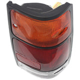 Halogen Tail Light For 1991-97 Isuzu Rodeo Right Amber/Clr/Red w/ Blk Trim/Bulbs