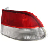 Halogen Tail Light For 1999-2000 Honda Civic Coupe Right Outer Clear & Red Lens