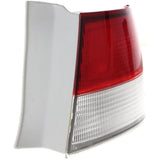 Halogen Tail Light For 1999-2000 Honda Civic Coupe Right Outer Clear & Red Lens