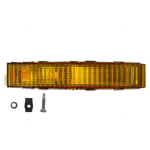 Drivers Park Signal Front Marker Light Amber Lens for 85-88 89-96 Cutlass Ciera