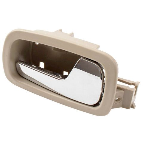 Passengers Front Inside Door Handle Chrome w/ Beige Bezel for 05-10 Cobalt G5