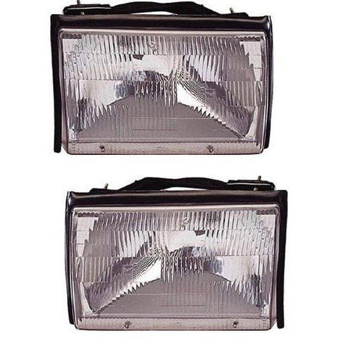 Replacement Passenger Side Headlight For 87-93 Ford Mustang Fits E9ZZ13008A FO2503106
