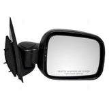 New Passengers Manual Side View Mirror Glass Housing for 02-07 Jeep Liberty SUV