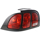 Halogen Tail Light For 1996-1998 Ford Mustang Left Clear & Red Lens