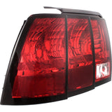 LKQ Halogen Tail Light For 1999-2004 Ford Mustang Left Clear & Red Lens