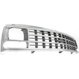 Radiator Grille Silver For 88-93 Chevy Pickup Models w/ Single H/Lamps Excl. WT