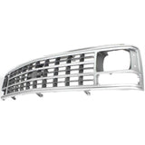 Radiator Grille Silver For 88-93 Chevy Pickup Models w/ Single H/Lamps Excl. WT