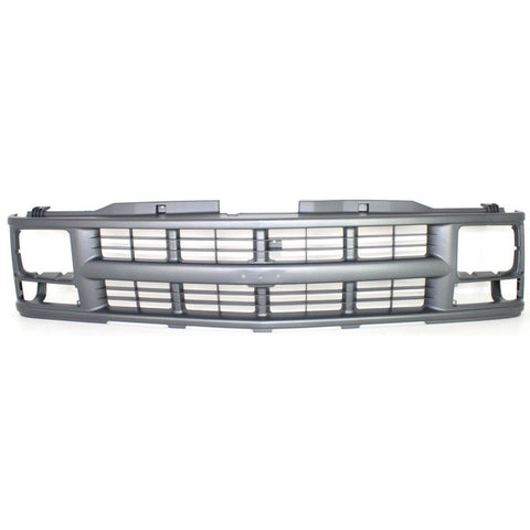 Grille For 88-99 Chevrolet K1500 C1500 Silver Plastic