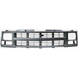 Grille For 88-99 Chevrolet K1500 C1500 Silver Plastic