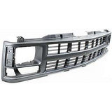 Grille For 88-99 Chevrolet K1500 C1500 Silver Plastic