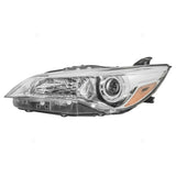 New Drivers Halogen Headlight Headlamp with Black Housing for 15-16 Toyota Camry