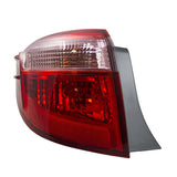 Drivers Taillight Red with Clear Quarter Panel Mounted for 17-19 Toyota Corolla