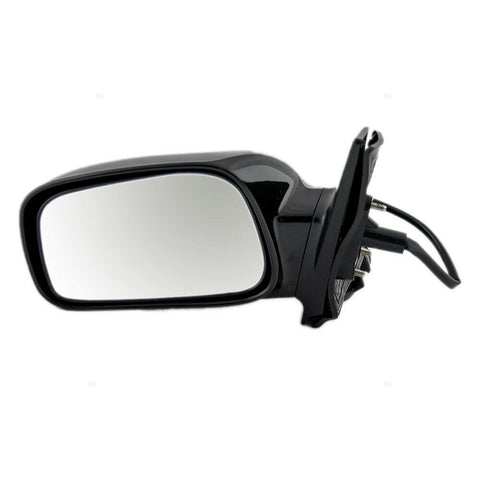 New Drivers Power Side View Mirror Gloss Black Assembly for 03-08 Toyota Corolla