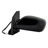 New Drivers Power Side View Mirror Gloss Black Assembly for 03-08 Toyota Corolla