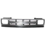 Grille For 91-93 Chevrolet S10 91-94 S10 Blazer Textured Black Plastic