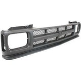 Grille For 91-93 Chevrolet S10 91-94 S10 Blazer Textured Black Plastic