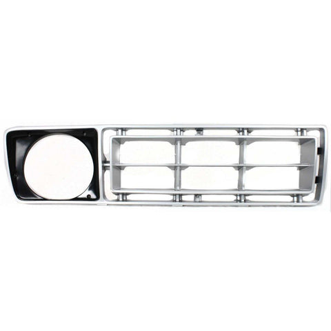 Grille For 76-77 Ford F-150 F-250 Passenger Side Silver Plastic