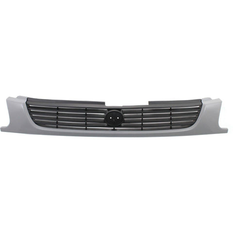 Grille For 95-96 Mazda Protege Gray Shell w/ Black Insert Plastic