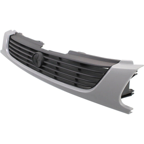 Grille For 95-96 Mazda Protege Gray Shell w/ Black Insert Plastic