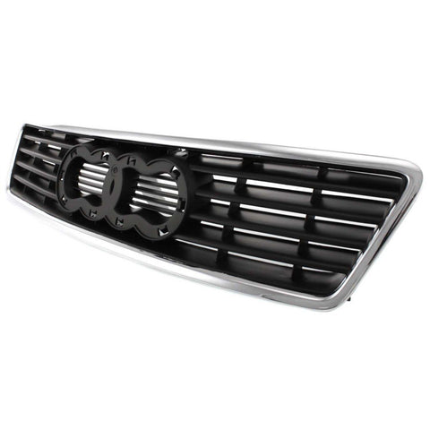 Grille For 98-2001 Audi A6 Quattro A6 Chrome Shell w/ Primed Insert Plastic
