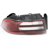 Halogen Tail Light For 2007-2008 Acura TL Base Model Left Clear & Red Lens