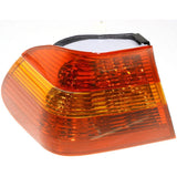 Tail Light for 2002-2005 BMW 325i & 325xi & 330i LH Outer Sedan Amber & Red Lens