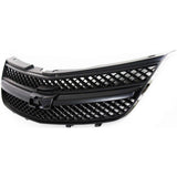 Grille For 2004-2005 Chevrolet Impala Black Plastic