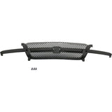 Grille 03-06 For Chevy Silverado 1500 07 Classic black w/Center bar Fit SS Model