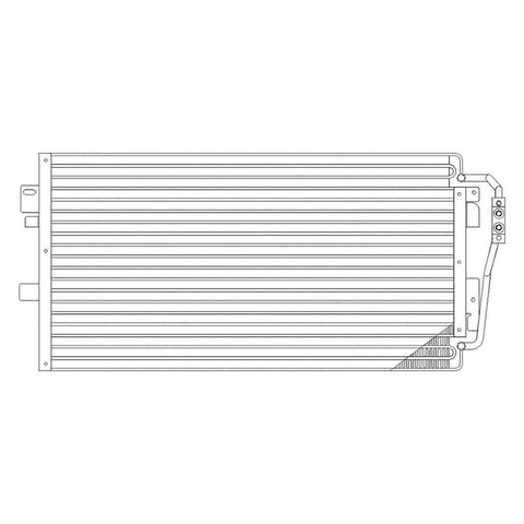 For Pontiac Bonneville 2000-2005 Replace CNDDPI4950 A/C Condenser