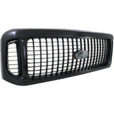 Grille For 2001 Ford Excursion Black Shell w/ Gray Insert Plastic