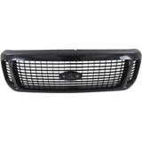 Grille For 2001 Ford Excursion Black Shell w/ Gray Insert Plastic