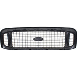 Grille For 2001 Ford Excursion Black Shell w/ Gray Insert Plastic