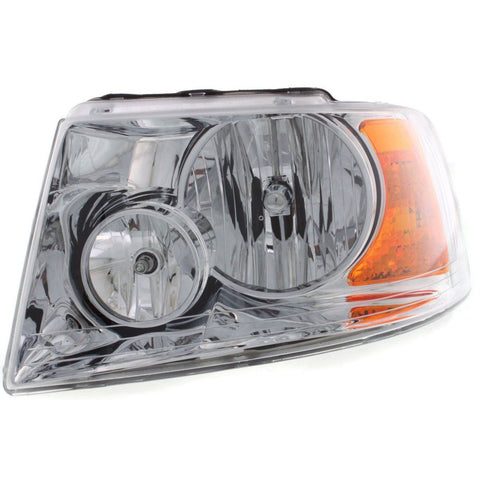 Halogen Headlight For 2003-2006 Ford Expedition Left w/ Bulb w/ Chrome Interior