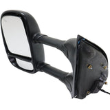 Kool Vue Mirror For 99-07 Ford F-250 SD F-550 SD With Signal Light Textured Left