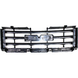 Grille For 2007-2013 GMC Sierra 1500 Chrome Shell w/ Black Insert Plastic