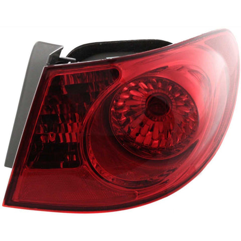 Tail Light For 07-10 Hyundai Elantra Passenger Side Outer Body Mounted