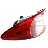 Halogen Tail Light For 2003-05 Mazda 6 Hatchback/Sdn Right Outr Clr/Red w/Bulbs