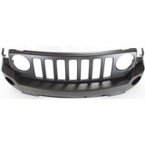 Front Bumper Cover For 2007-2010 Jeep Patriot w/ Fog Light/Tow Hook Holes Primed