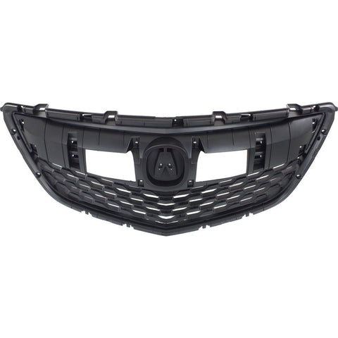 Grille For 2014-2015 Acura MDX Textured Dark Gray Plastic CAPA