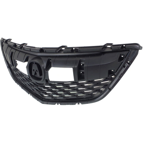 Grille For 2014-2015 Acura MDX Textured Dark Gray Plastic CAPA