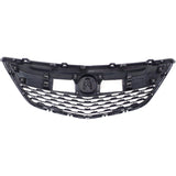 Grille For 2014-2015 Acura MDX Textured Dark Gray Plastic CAPA