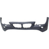 Front Bumper Cover For 2012 BMW X1 w/ Headlight Washer Holes Primed Plastic
