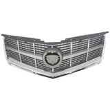 Grille For 2010-2012 Cadillac SRX Upper Gray Plastic