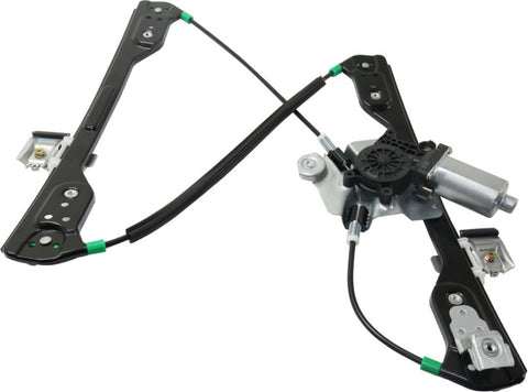 Window Regulator For 05-10 Charger 300 Front Left Power w/ Motor; 2-pin Plug