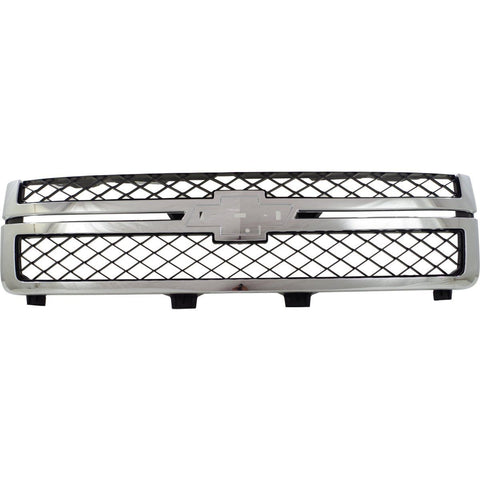 Grille For 2011-2014 Chevrolet Silverado 2500 HD Silverado 3500 HD Plastic