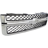 Grille For 2011-2014 Chevrolet Silverado 2500 HD Silverado 3500 HD Plastic