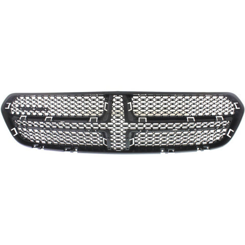 Grille Insert For 2014-2015 Durango Textured Black w/ Chrome Trim Code MF5