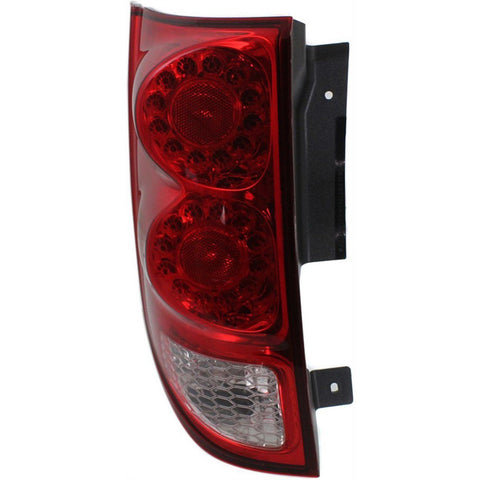 Halogen Tail Light For 2011-2017 Dodge Grand Caravan Left Clear/Red w/Bulbs CAPA